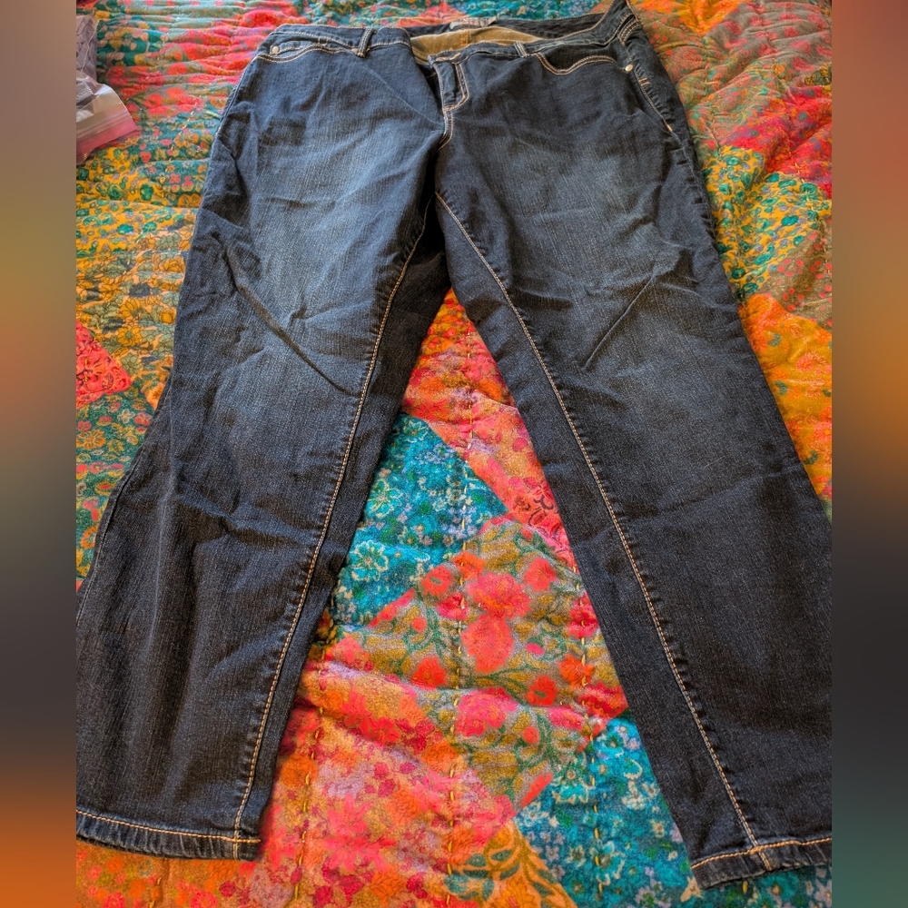 Torrid Dark Blue boyfriend straight jeans 22r